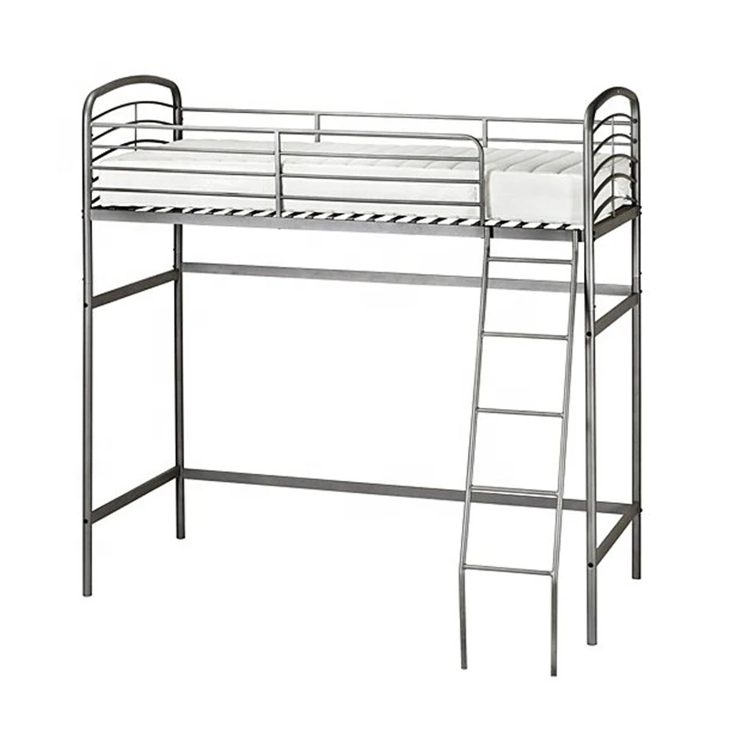 Space Saving bedroom Furniture single military bunk bed metal detachable kids bed
