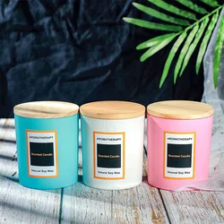 Vanilla Scent Crystal Organic Wax Paraffin Soy Candle