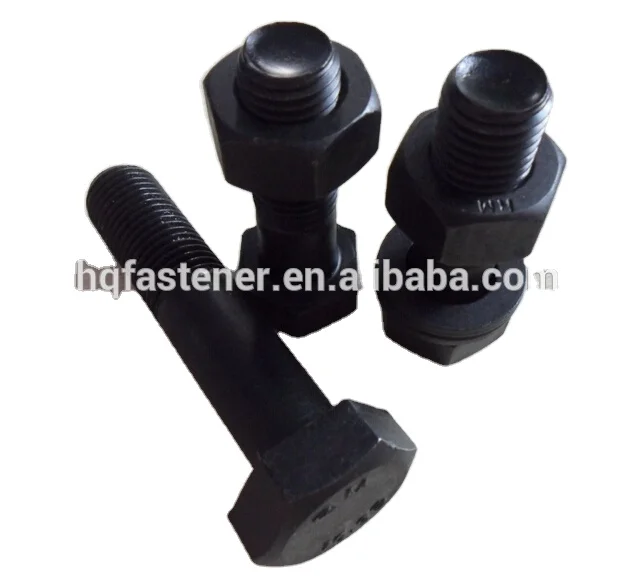 Black Oxide Surface Treatment High Tensile DIN933 Carbon Steel Hexagon Head Bolts
