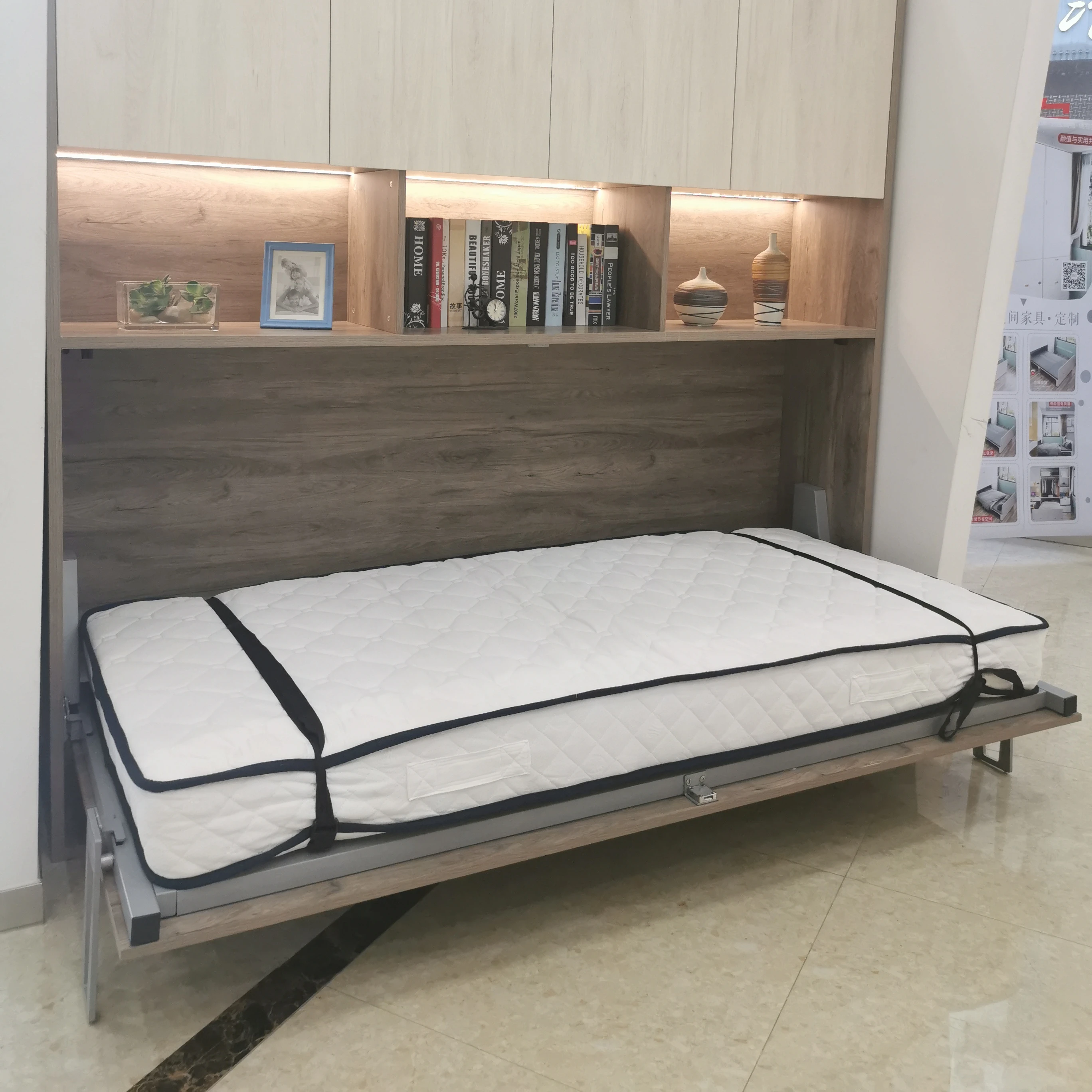 Smart Murphy Bed Size Queen Mechanism Folding Sofa Wall Bed