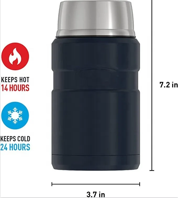 750ML Stainless Steel Thermos Vacuum Food Jar Rice Soup Container