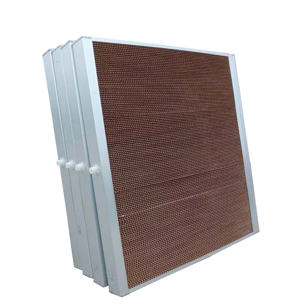 Brown cellulose water cooling pad wall /evaporative cooling pad for greenhouse and poultry farm