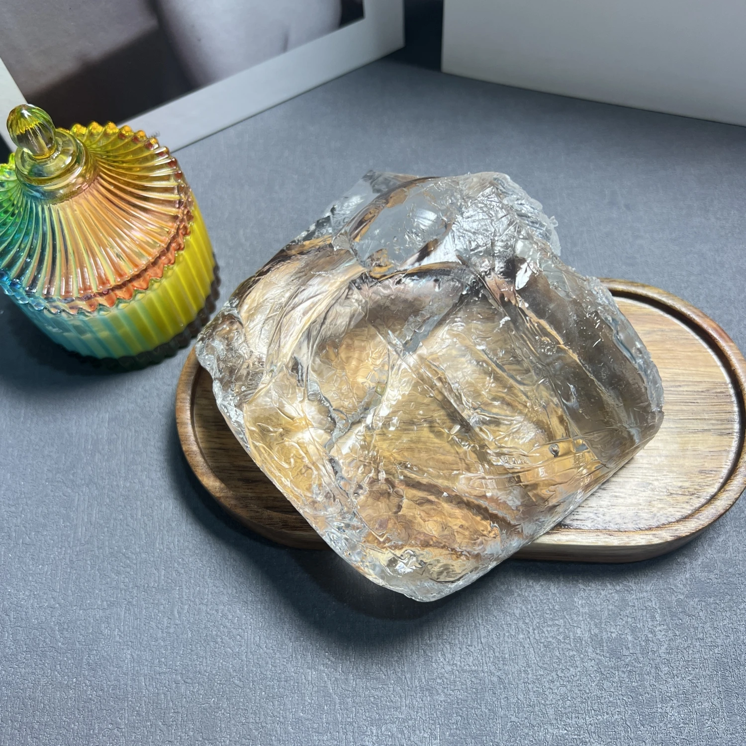 Manufacturer Direct Wholesale High Transparent Smokeless Crystal Candle Jelly Gel Wax For Diy Scented Candle Making Oem