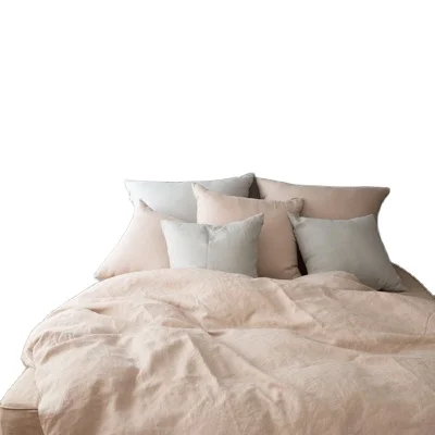 
100% Organic French Flax Stone Water Washed 280 cm Extra Wide Width Linen Plain Dyed Bedding Industry Fabric 