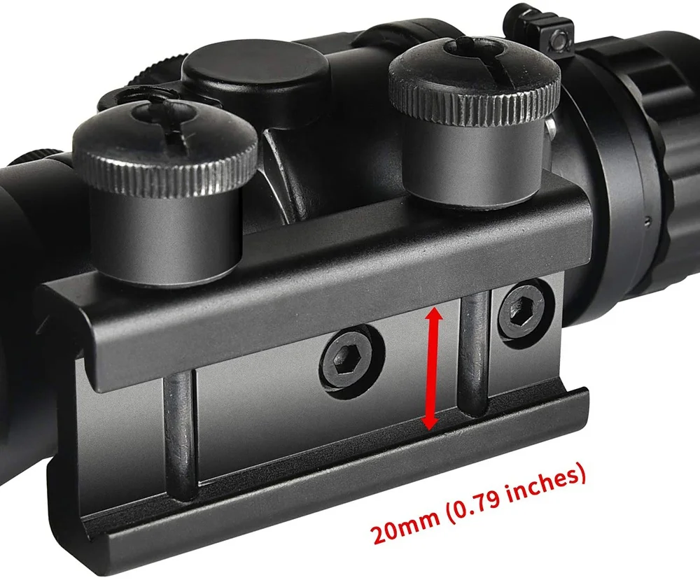 
Tactical guns and weapons army Red Green Blue 4x32mm scope optics riflescopes Illuminated Top Fiber Optic dot Sight 