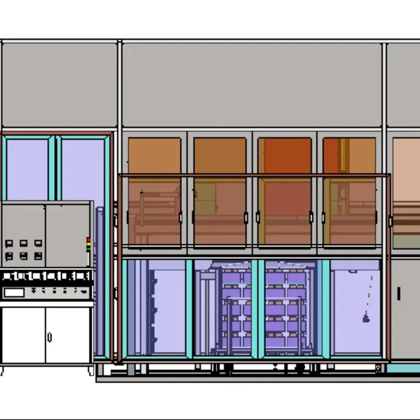 Mobile phone automatic tempering production line