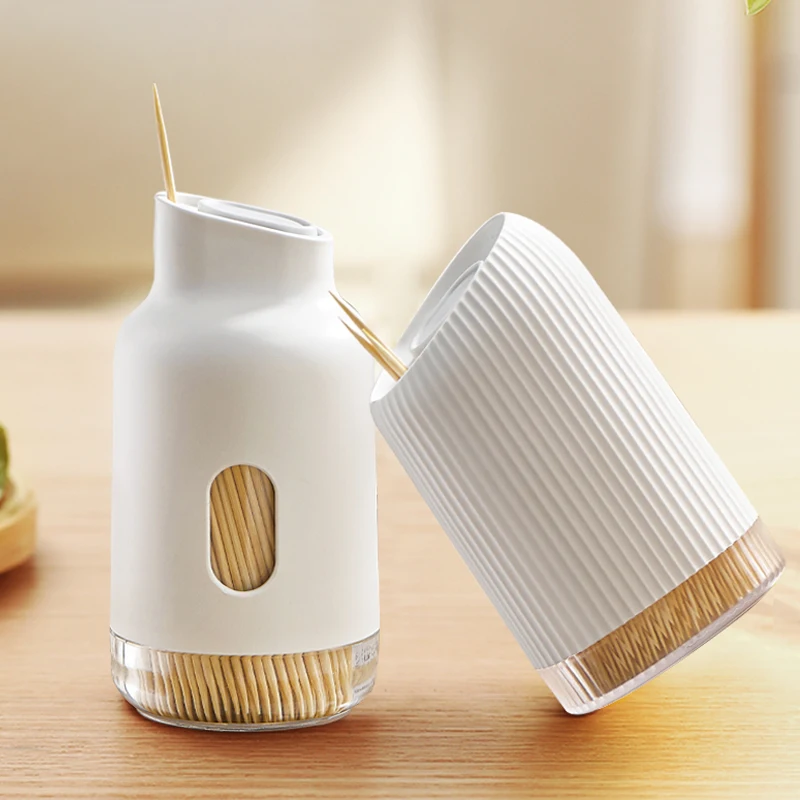Toothpick Holder Creative Slide Lid Living Room Tooth Pick Organizer Box