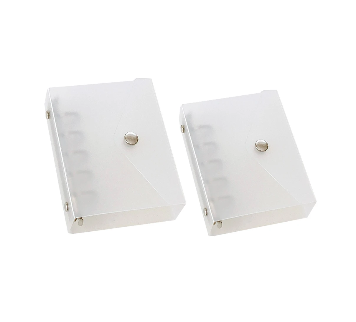 Hot sales M5/A7  translucent PP binder , silver 5 rings binder plastic planner, customized Polypropylene cover with buckle