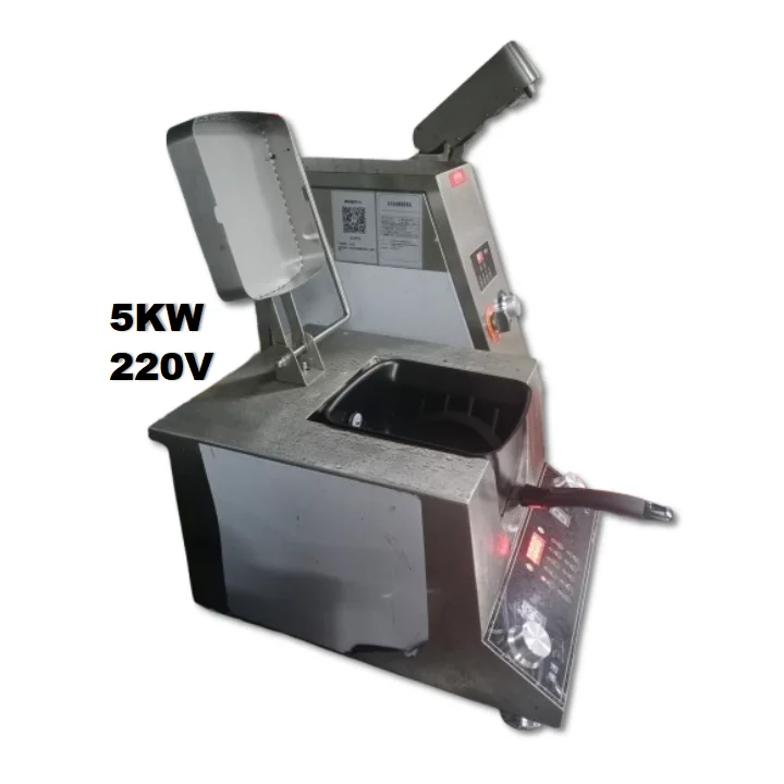 Electromagnetic heating stirring frying pan desktop small grenade type canteen catering automatic cooking machine