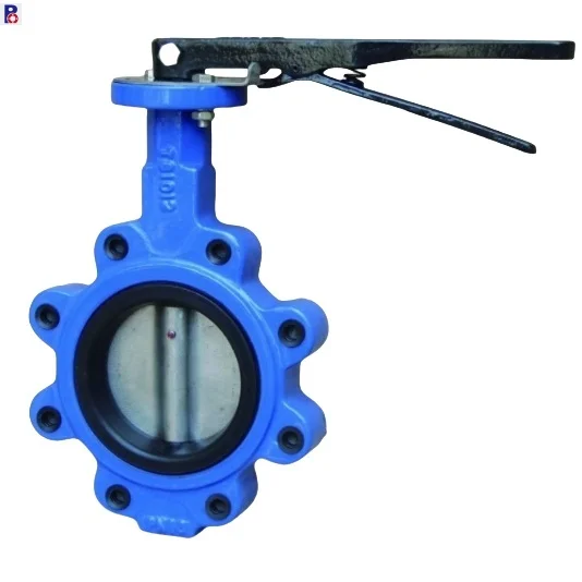 New Design lever handle ductilr iron body CF8/CF8M disc EPDM seat valved butterflies ptfe wafer type lug butterfly valve