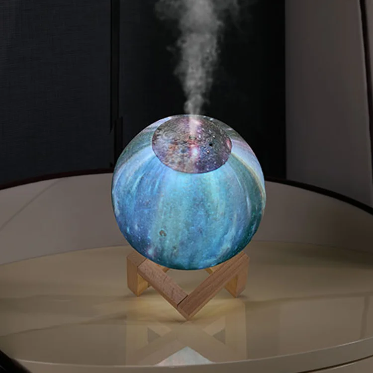 3D печать лунный свет ультразвуковой увлажнитель 1.5L воздуха Арома тумана сенсорная клавиша Galaxy ночник для дома, фоггер