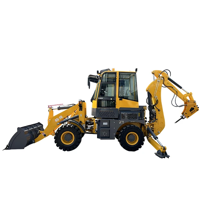 MR45-16 CE backhoe loader four-wheel-drive automatic hydraulic small wheel excavator loader