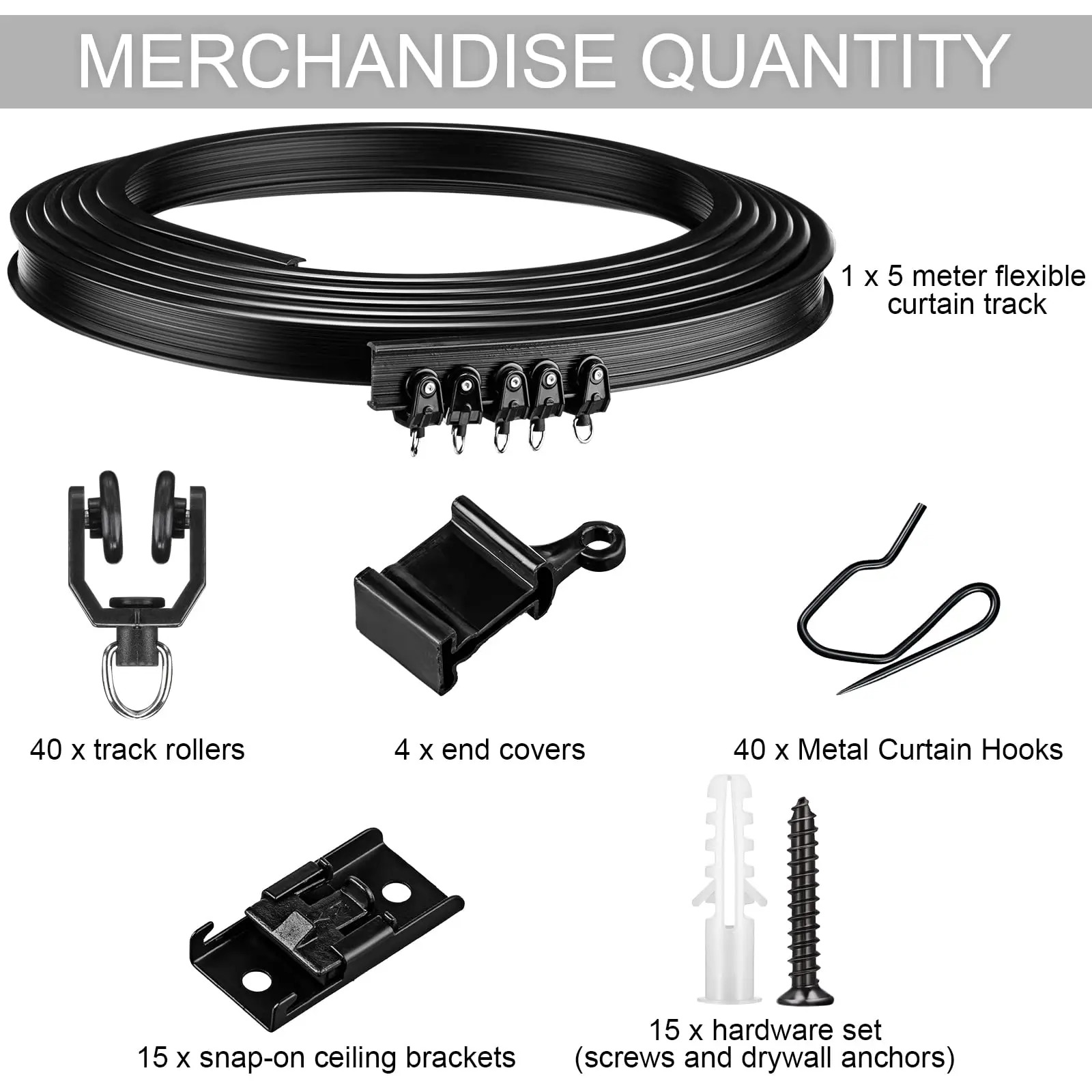 Wholesale Customized Aluminium Bendable Ceiling-Mounted Curtain Track Window Flexible Hospital Curtain Rails Track