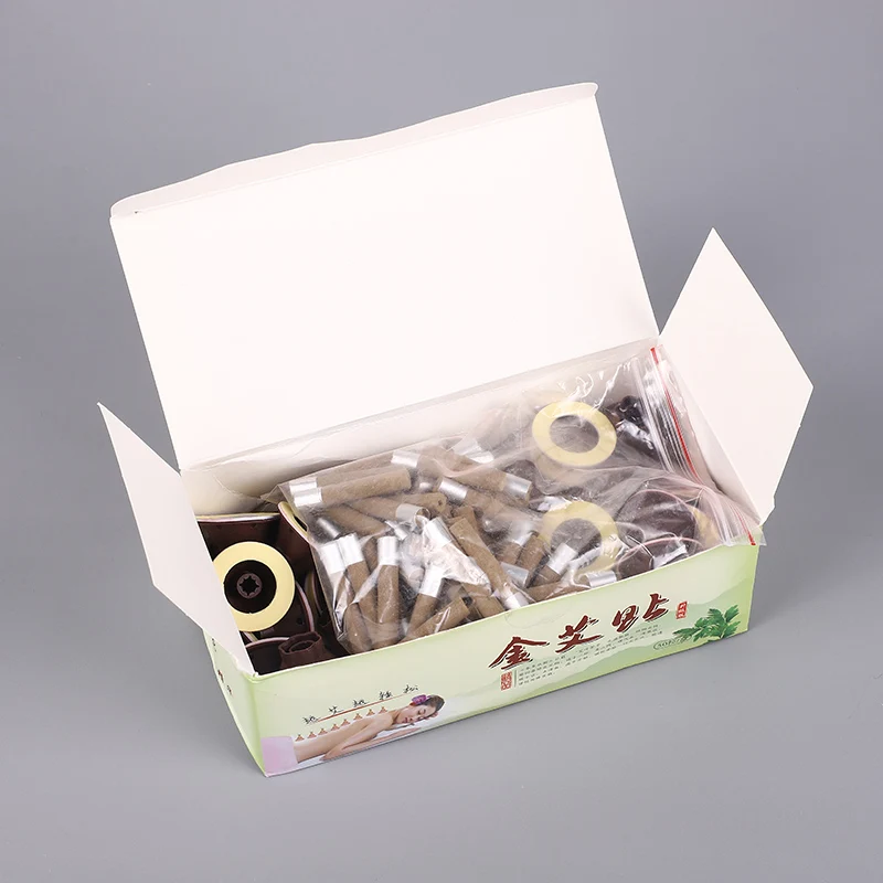 Moxa Stick Pure Moxa Rolls for Moxibustion Blue Body OEM Leaf Instrument Color Class Smoke Small Pain Safety Material Mugwort