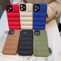 Amazon hotselling  Jacket Phone Case For iPhone 13 12 11 Pro Max The Puffer Case Soft Silicone Cover forpuffer jacket phone case