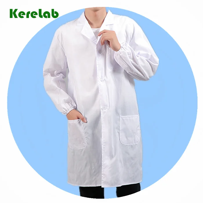 China Clean Room Lab Coats ESD Labcoats & Smocks with zipper Suit Uniform