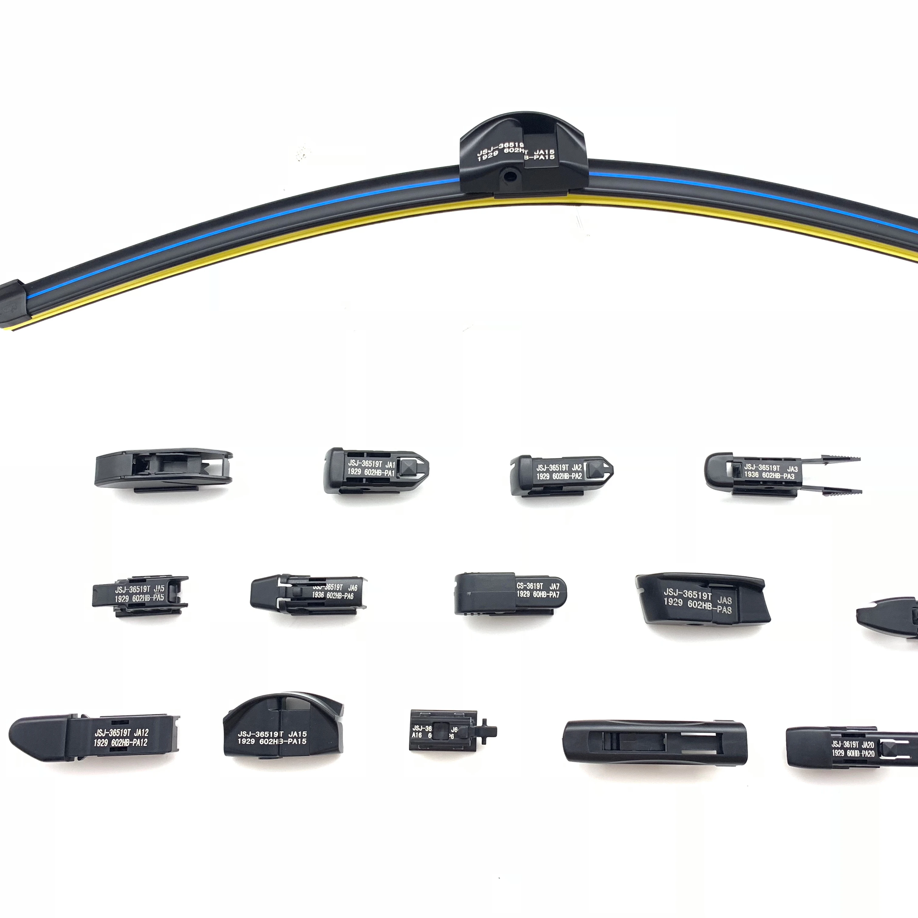 Kction manufacturer  front soft windshield multi wiper blade 14 inch 32 inch private label according to the original car design