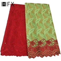HFX 2022 High Quality Swiss Voile Lace Latest 100% Cotton African Lace Fabric For Clothing