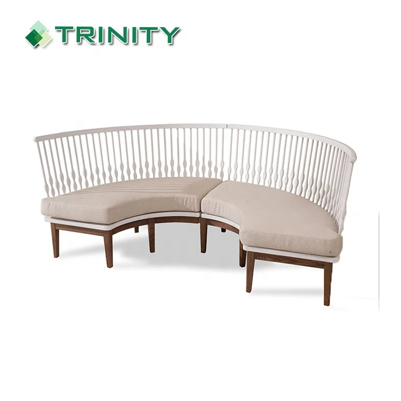 Customized 5 Star Hotel Project Modern Half Round Curved Sectional Hotel Lobby Sofa