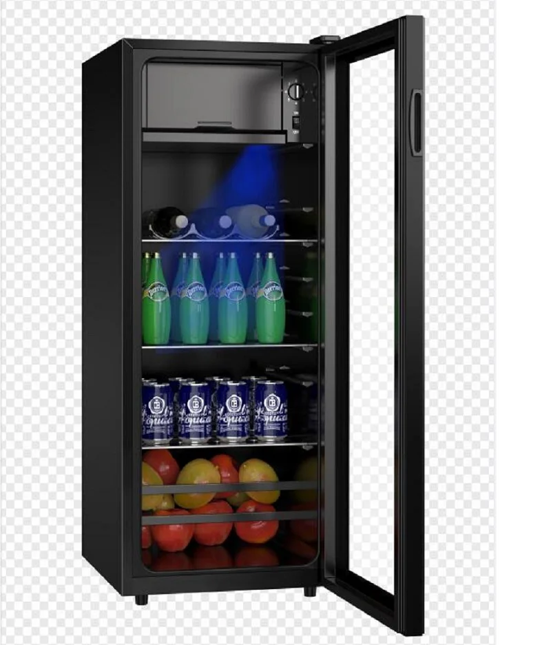 118 L BEVERAGE COOLER / / GLASS DOOR MINIBAR  / SC-76