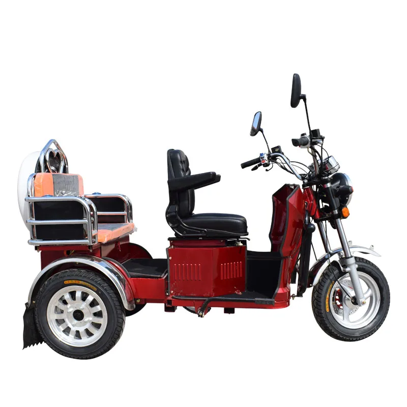 3 seats passenger motorized tricycle zongshen engine 125cc tricycle motorcycle  for elderly