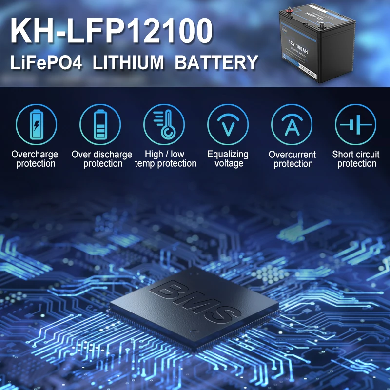 Литий-железо-ионный аккумулятор Keheng Lifepo4 Lipo4 12 В 50 Ач 100 200 ач 280 Аккумулятор LFP Akku