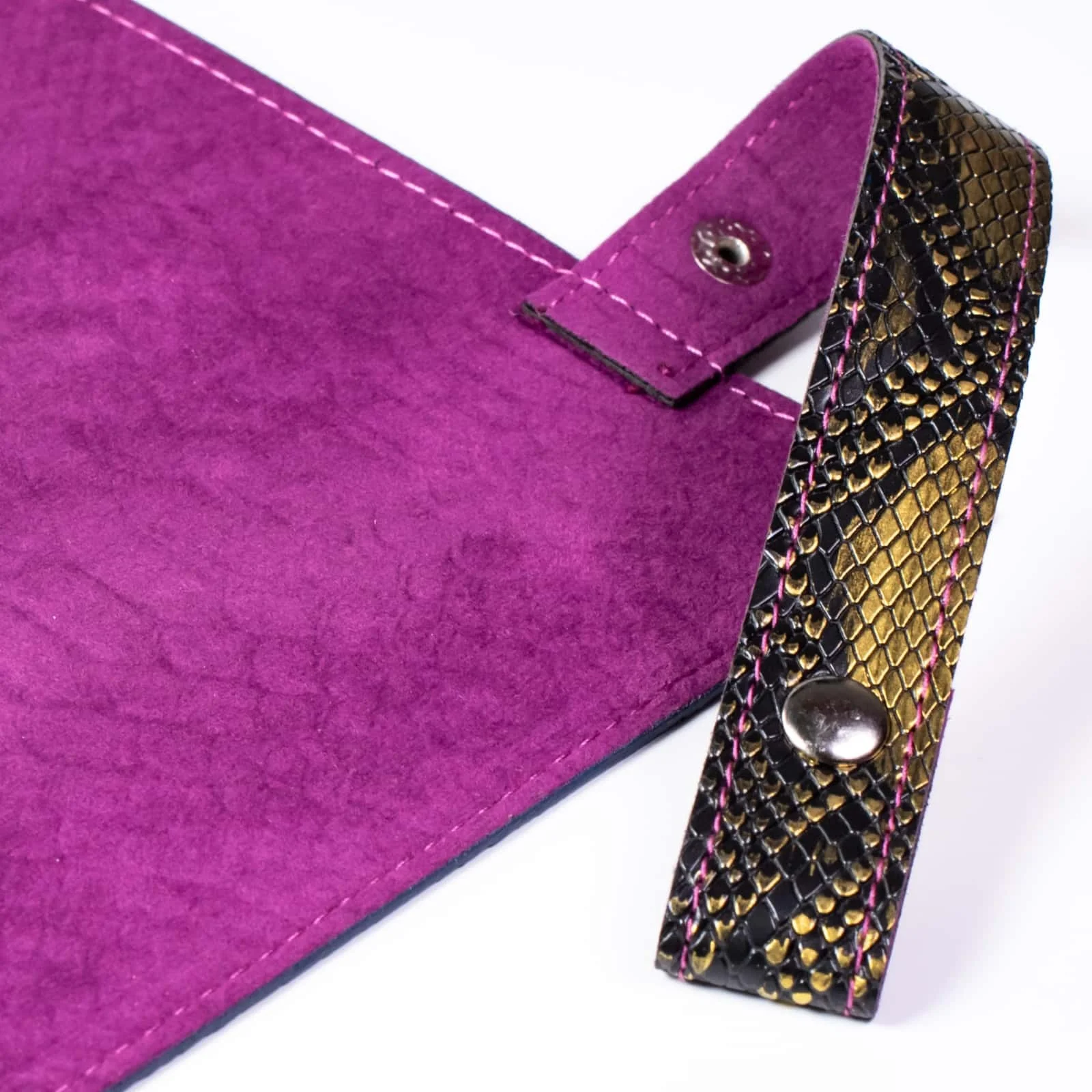 Udixi PU Leather Dragon Scale Foldable Dice Mat RPG Dungeons and Dragons custom logo Dice Scroll