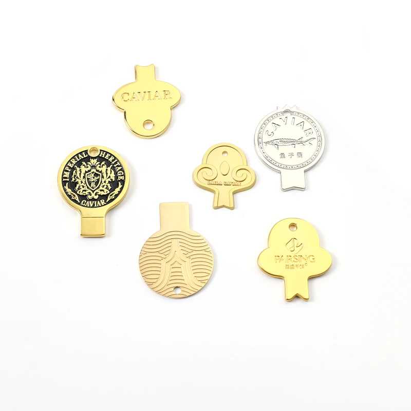 Custom Logo Metal Caviar Can Box Tin Opener Laser Engraved Logo Opener For Kitchen Use