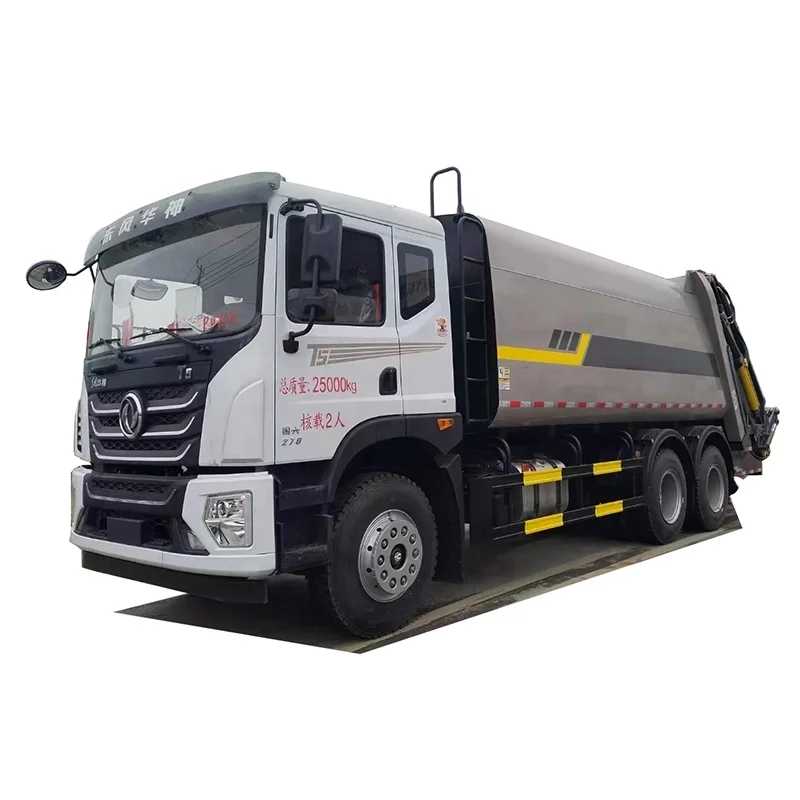Dongfeng 10 колес Новый мусорный автомобиль 22 м3 мусороуплотнитель грузовики для продажи