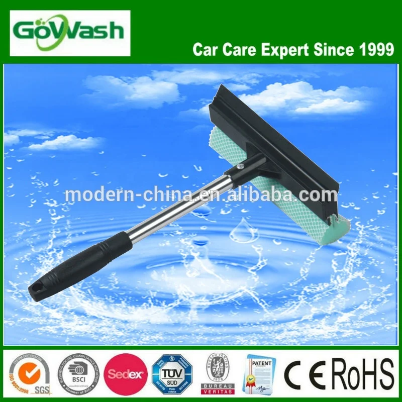 
Window and Windshield Cleaning Sponge with Rubber Squeegee 