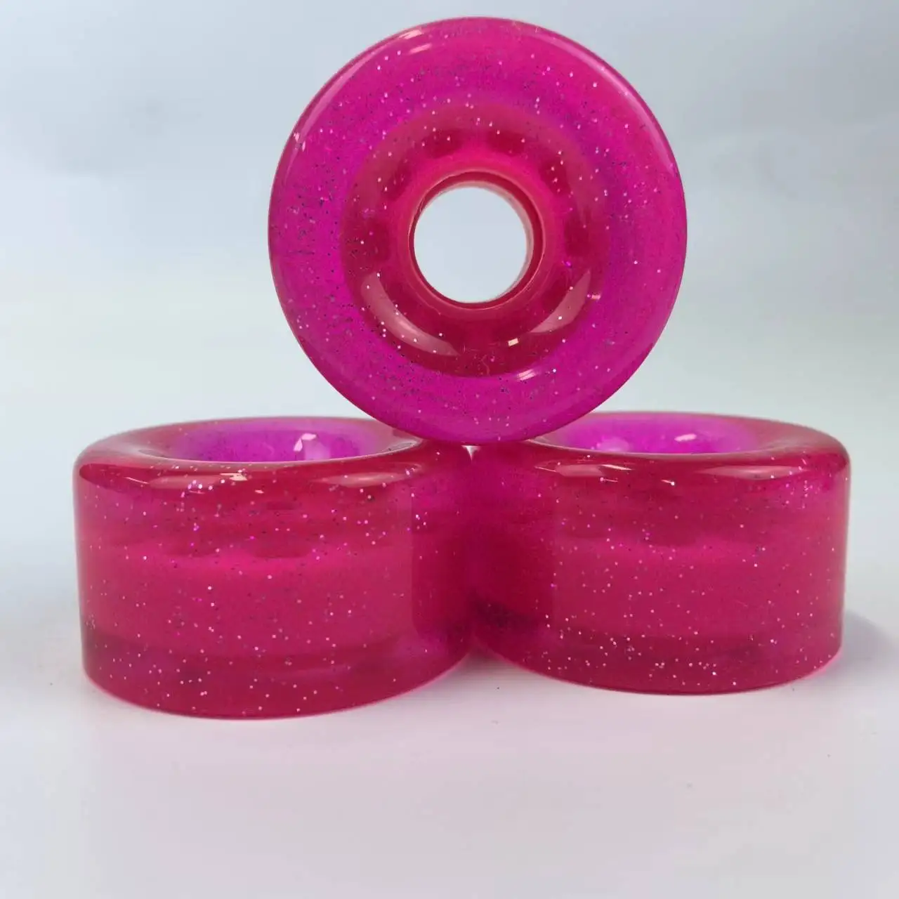 YSMLE Luminous Roller Quad Skate Wheels 65mm 62mm 58mm Flashing Longboard Wheels