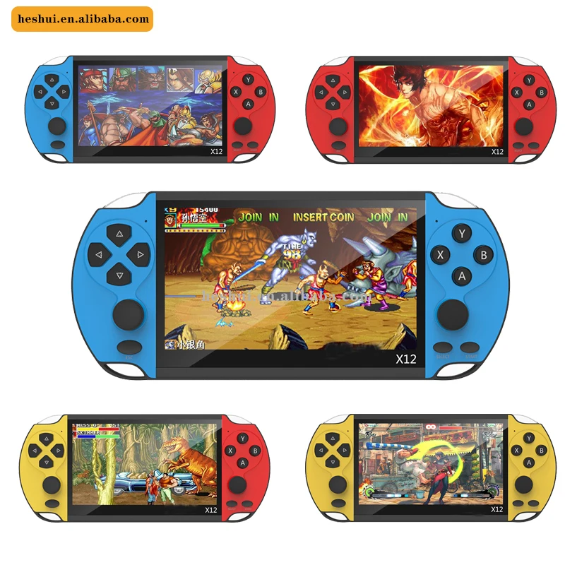5.1Inch X12 Retro Portable Handheld HD Video Game Console Color LCD Screen 8G Built in 1000 Games Support Tf Card For Psp Game
