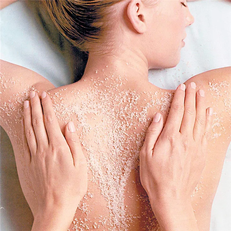 
Newest Natural Organic Private Label Skin Pink Fruits face Body Himalayan Salt Scrub 