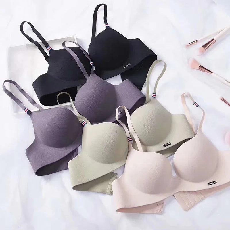 
1958 Hot Sale Ladies Comefortable Wireless Seamless Push Up Bra 