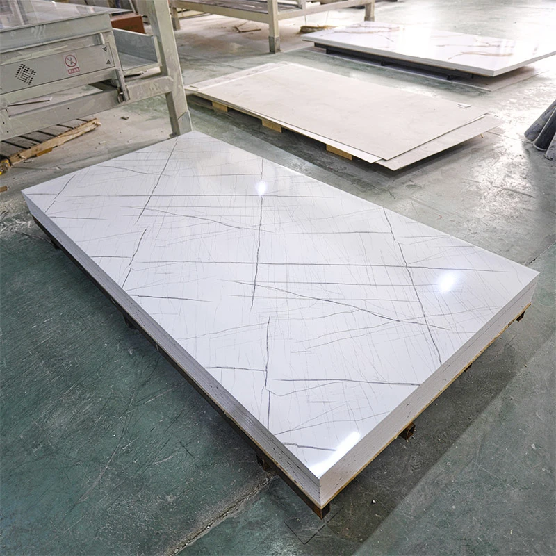 China Supplier  Uv Marble Sheet Black Pvc Board Uv Coating Pvc Marble Sheet Panels