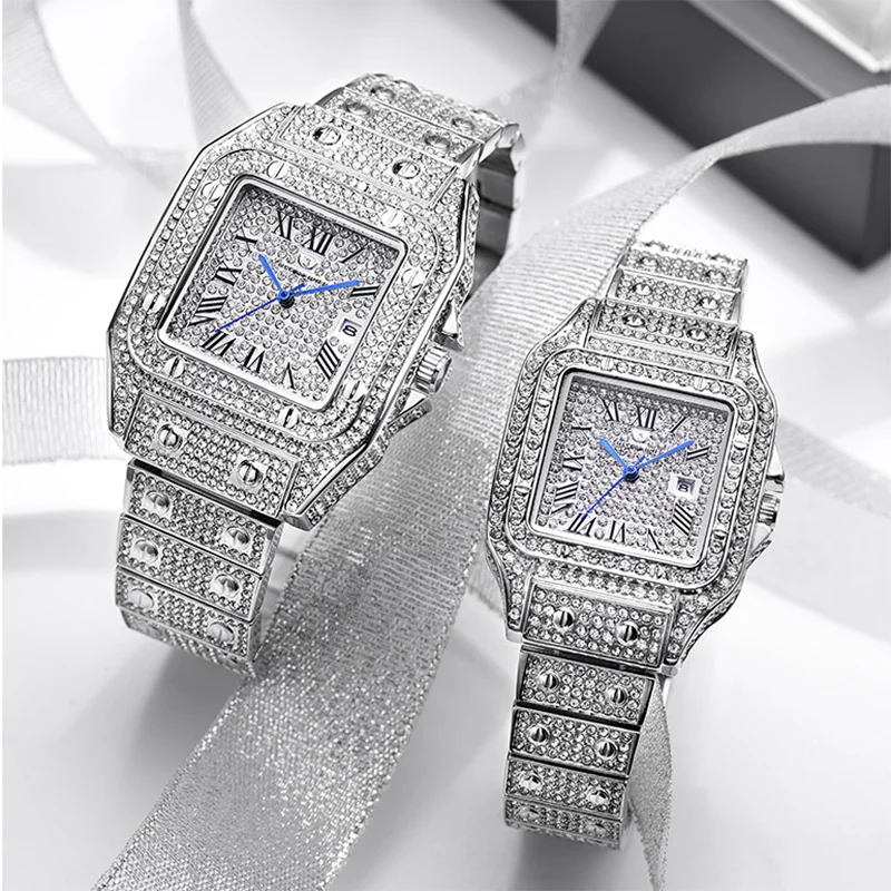 Роскошные мужские часы VVS Ice Out Moissanite с бриллиантами от производителя большим брендом Стоимость