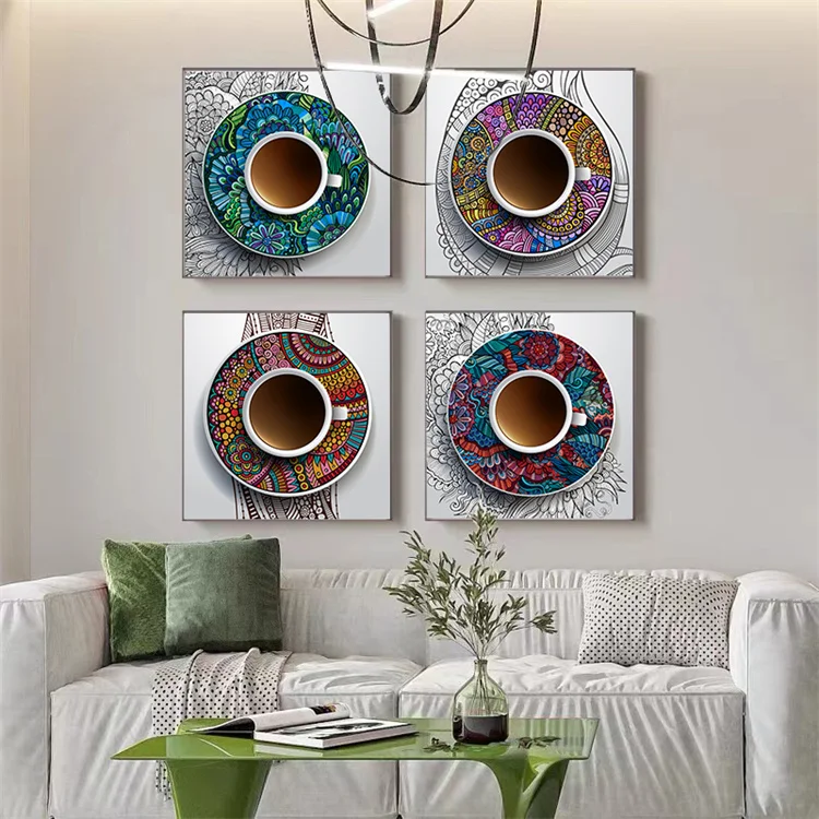 Islamic National Features Plates Decor Painting Pictures 3D 5D Canvas Painting For Home Living Room Dinning Room Bedroom