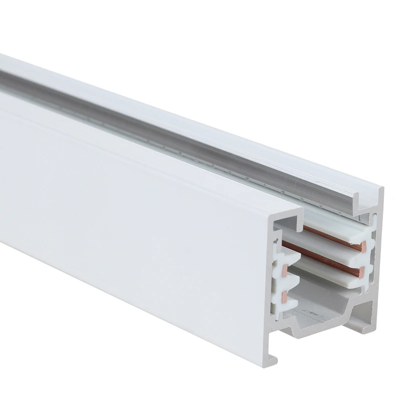 Hot sale 4 Wires spotlight  track system 3 Circuits lighting  track light rail for track spotlight