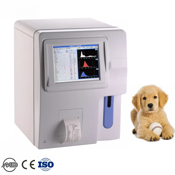 3 part Blood Cell Analyzer Clinical Analytical Instruments Automated Open System Hematology Analyzer for Vet/Human