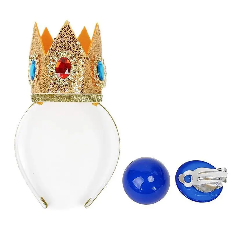 Children/kids version wig 80 cm long body wave gold color Princess Peach cosplay wig for kids