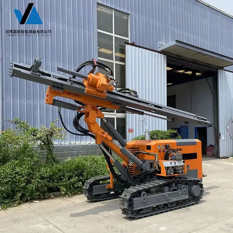 Mobile Portable Diesel Engine Hydraulic Power Dth Drilling Rig Drilling Machine Manufacturers