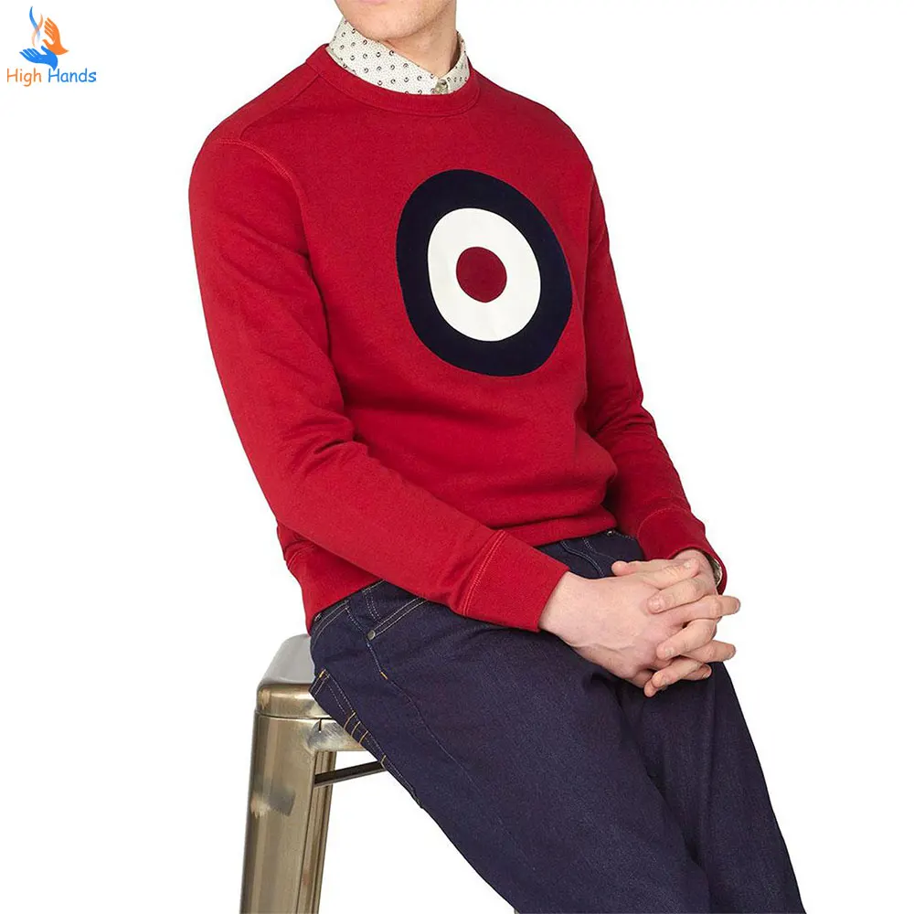  Мужская толстовка с круглым вырезом и принтом по низкой цене