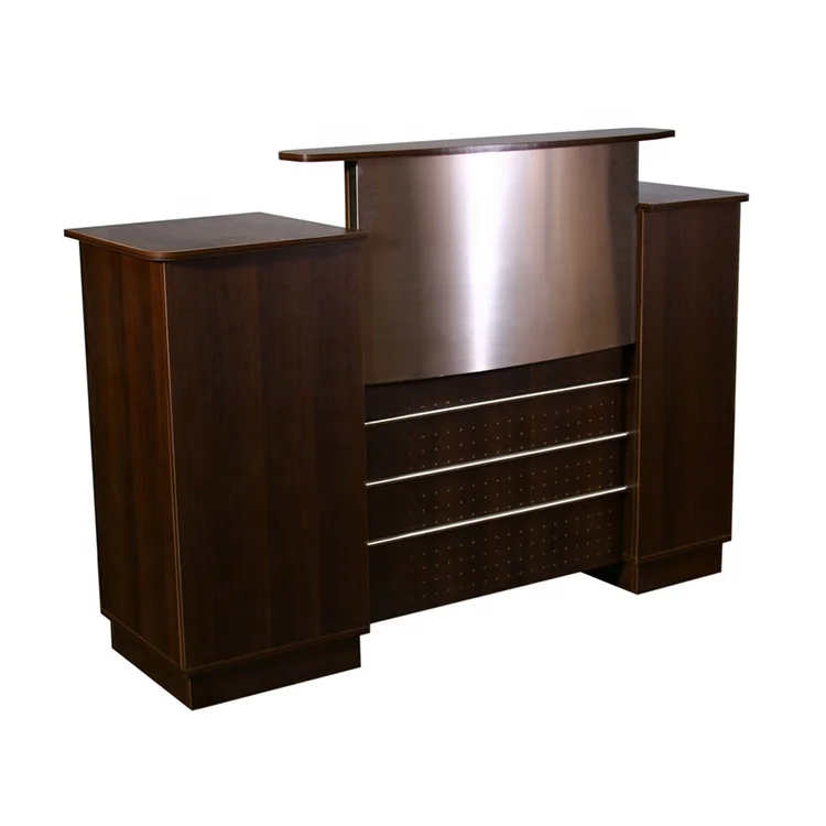 Fashion luxury barbershop beauty spa nail hair salon furniture cashier counter salon front desk reception table