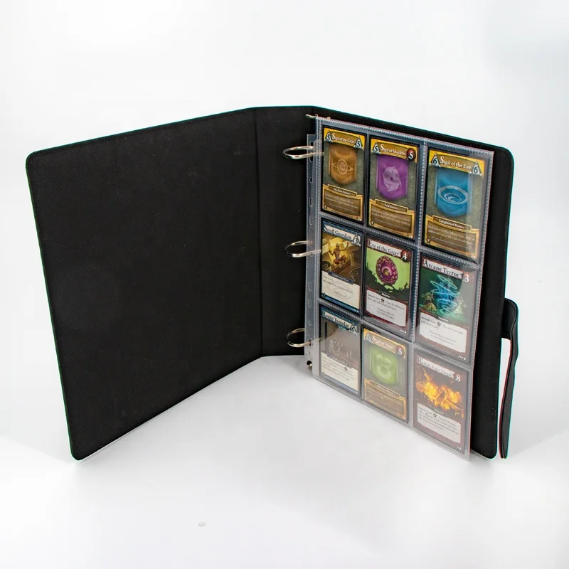 Мини Фотоальбом Padfolio пластиковые кольца из полипропилена Коллекция карточек MTG Yugioh папка для