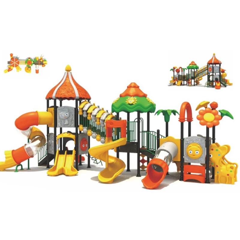 Mich New Wpc Pe Board Series Tree House Themed Large Children Outdoor Obstacle Playground With Climbing Bars Puzzle Games