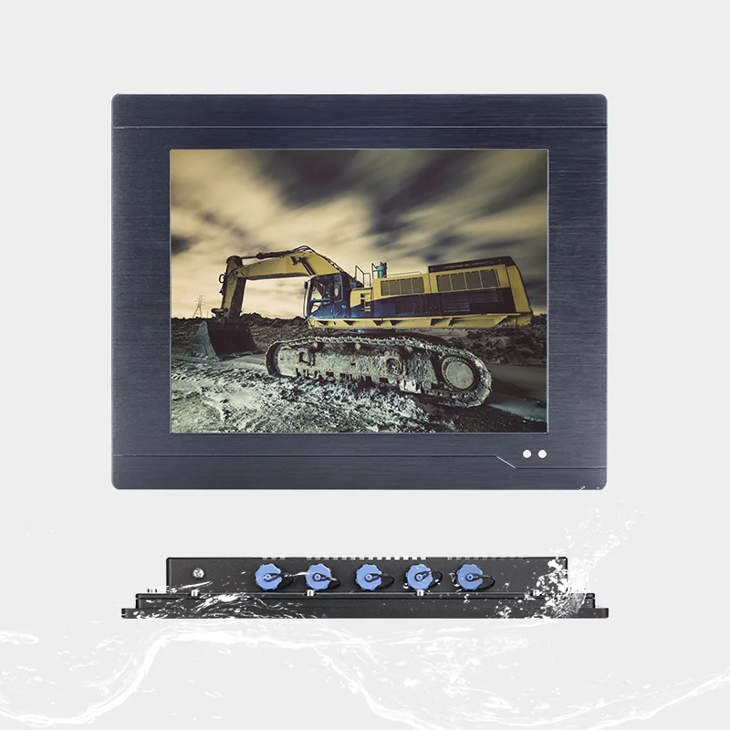 10.4 Inch Open Frame Resistance Lcd Screen IP65/IP66/IP67/IP68 Waterproof All In One Marine Fanless Touch Industrial Panel Pc