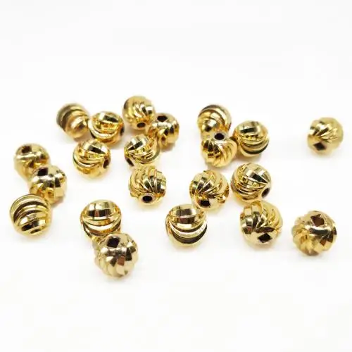  gold color DIY Brass metal Beads for jewelry making