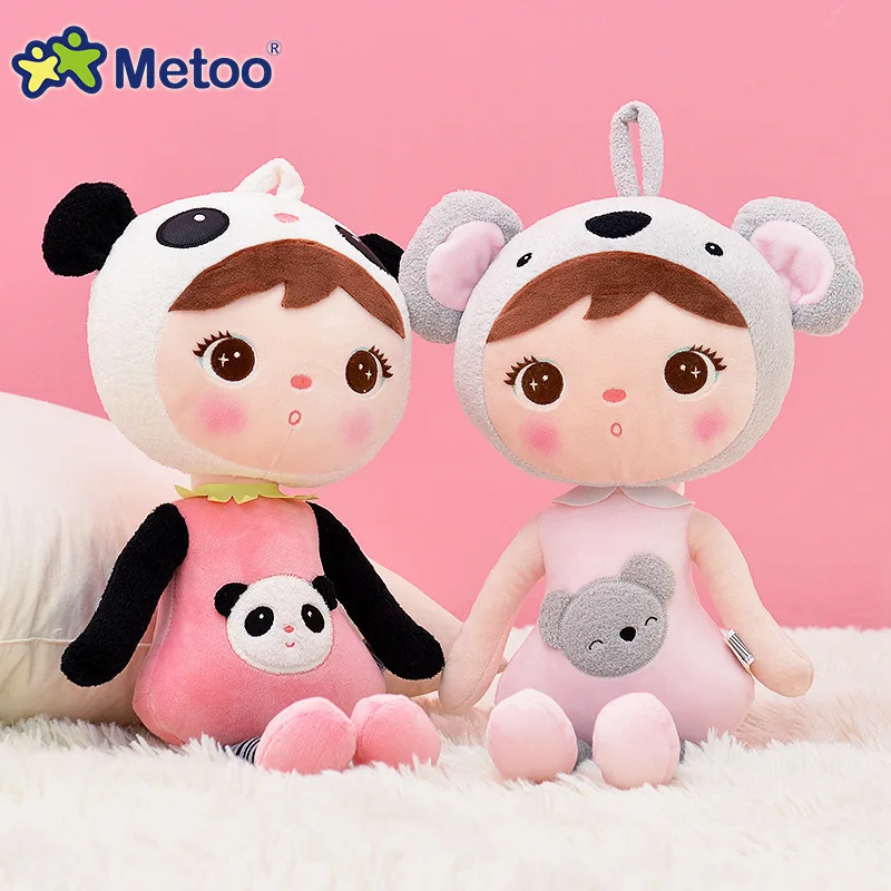 
46cm kawaii Stuffed Plush Animals Cartoon Kids Toys for Girls Children Boys Kawaii Baby Plush Toys Koala Panda Baby Metoo Doll 