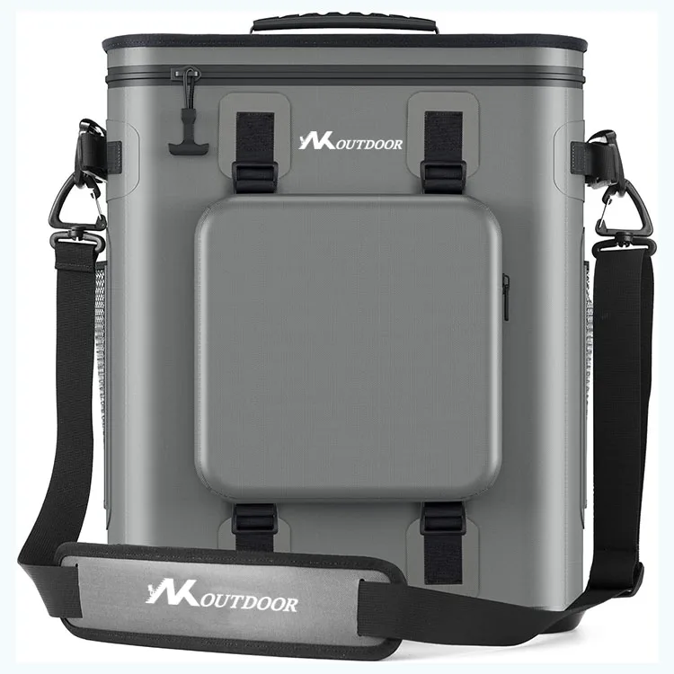 Прочный мягкий кулер-рюкзак, изолированный кулер для кемпинга, водонепроницаемый портативный мягкий кулер с большим карманом