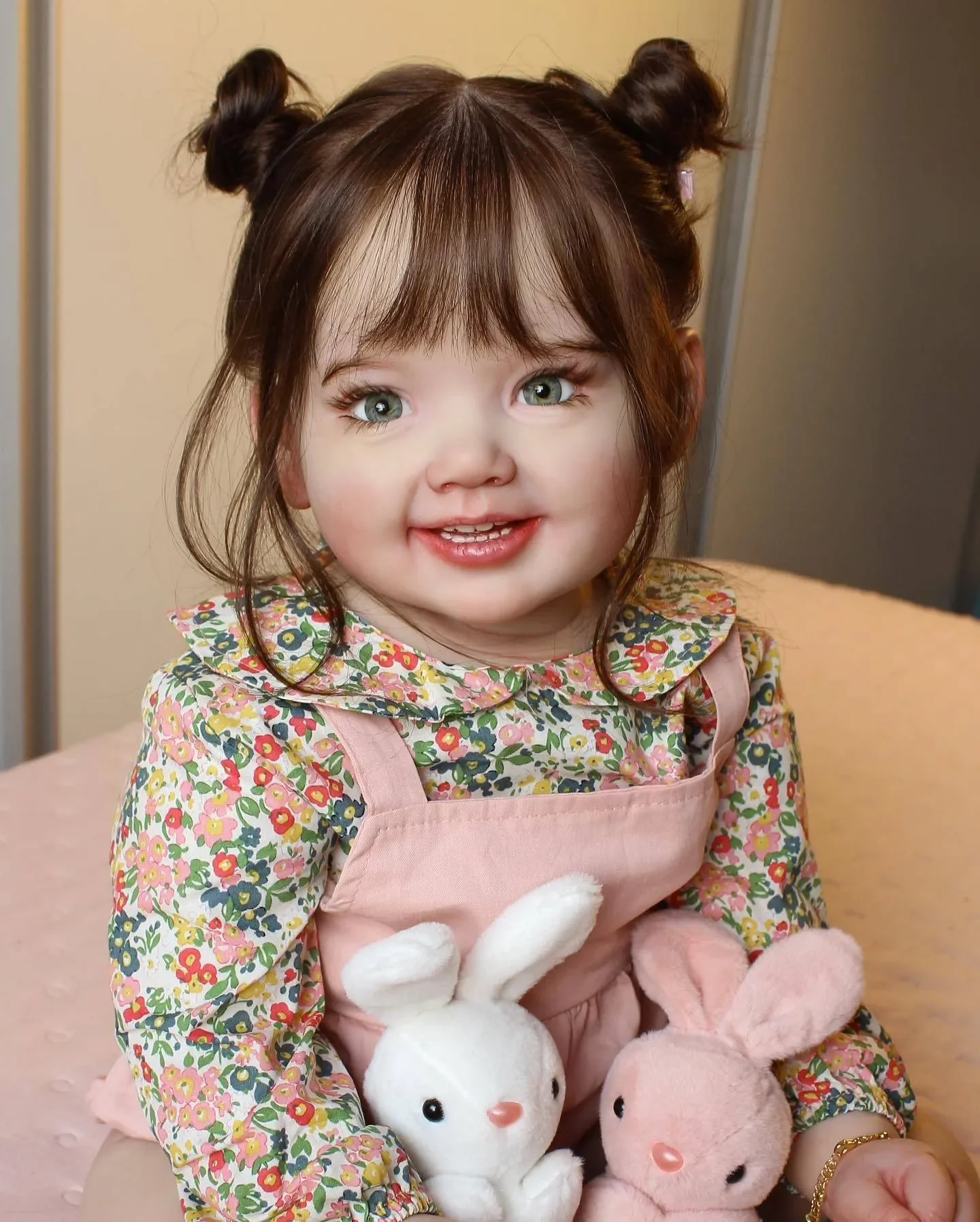 NPK 28inch Huge Toddler Size Already Painted Finished Reborn Doll Cammi 3D Skin Visible Veins Collectible Art Doll